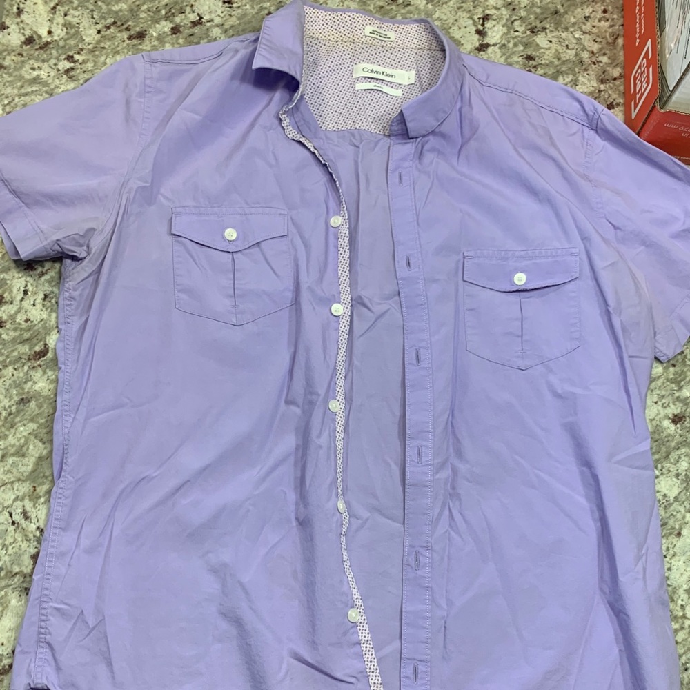 Calvin Klein Button Down Short Sleeve Shirt